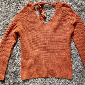 Orange sweater